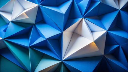 Fototapeta premium Abstract Geometric Shapes Resembling Folded Paper