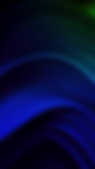 Dark abstract gradient with smooth flowing waves of blue and green hues, enhanced by a grainy texture in a vertical 4K format. Ideal for elegant backgrounds and banners