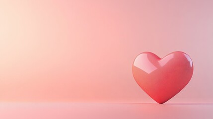 Glowing Heart in Soft Pastel Tones