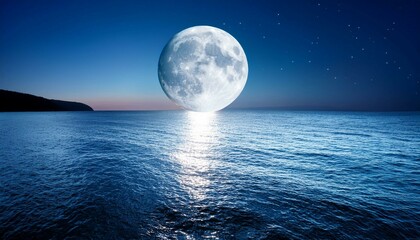 moon over water