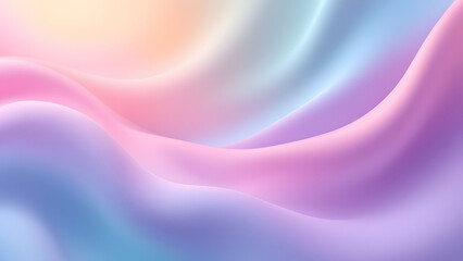Obraz premium Soft Pastel Gradient 3D Background with Smooth Color Transitions