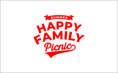 Illustration graphic vector of family picnic time design template