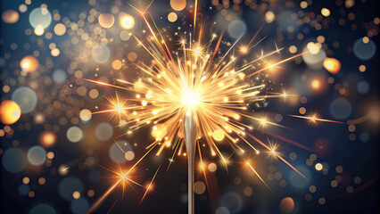 Fireworks on the night sky