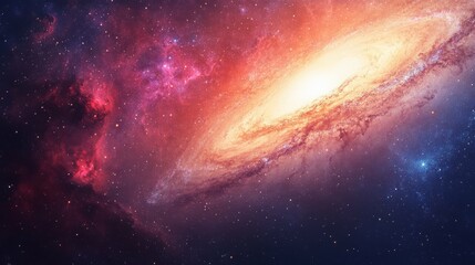 Obraz premium Stunning View of the Andromeda Galaxy