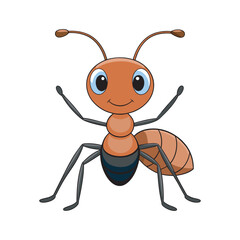 Cute ant vector art illustration file .