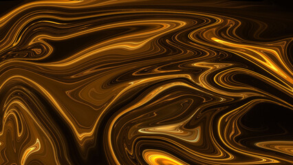 Gold liquid abstract background in 4K resolution.
