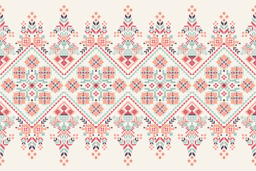 Geometric ethnic oriental pattern vector illustration	
