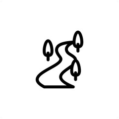 river, estuary icon