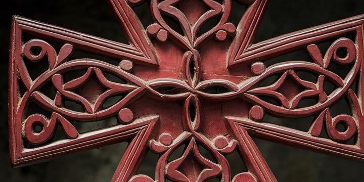 Ethiopian Meskel Cross. A close-up of a Meskel cross, used during the Ethiopian Orthodox holiday Meskel.