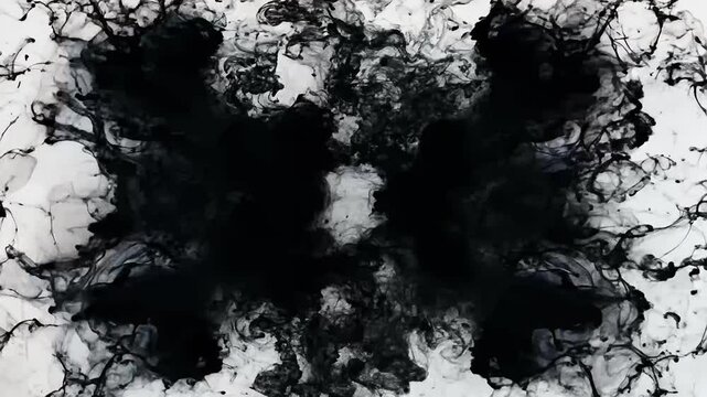A captivating grunge effect featuring black ink streams crossing each other creating punk dirty title template that evokes strong emotions filmquality 4K abstract background splatter stain leak