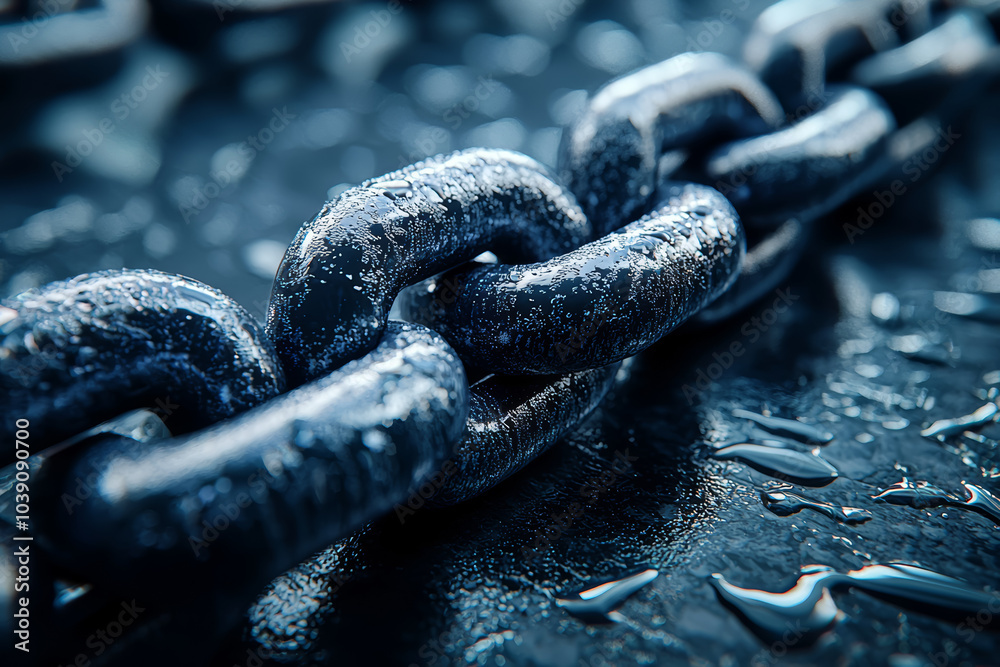 Poster a startup developing blockchain-based solutions for copyright protection, representing blockchain's 