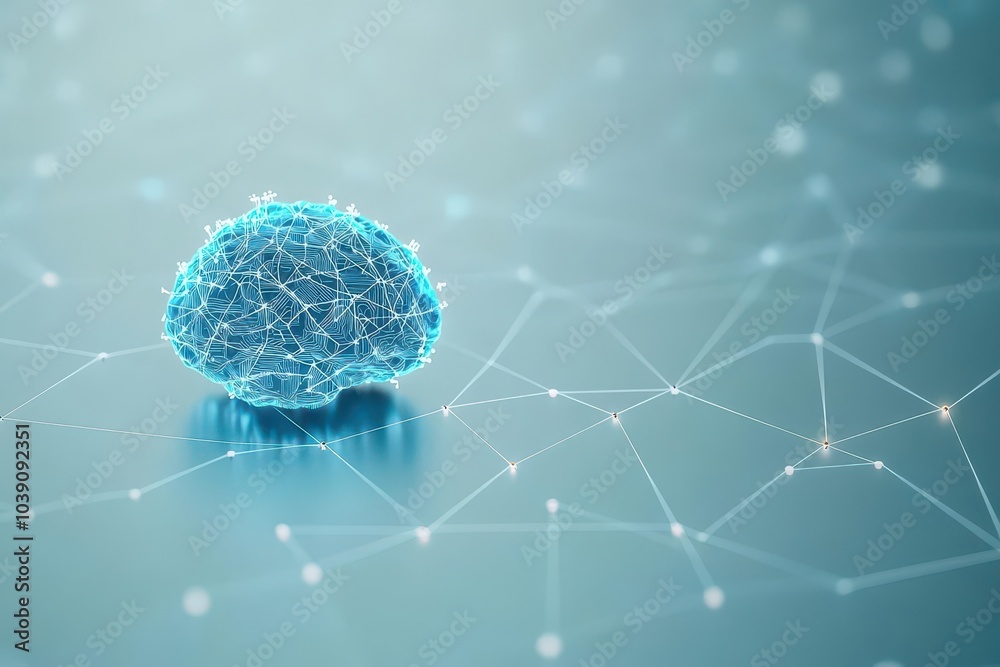 Leinwandbilder Reinforcement learning with neural networks on big data front view Training AI systems with big data through reinforcement advanced tone Monochromatic Color Scheme