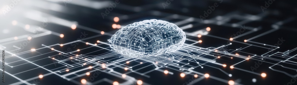 Aufkleber Neural networks facilitating faster big data queries top view Accelerating data query processes in big data systems futuristic tone Splitcomplementary color scheme