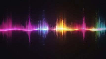 Abstract Colorful Sound Waves
