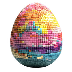 Obraz premium Vibrant Paint-Splattered Egg PNG | Colorful Egg on Dark Background for Bold Designs