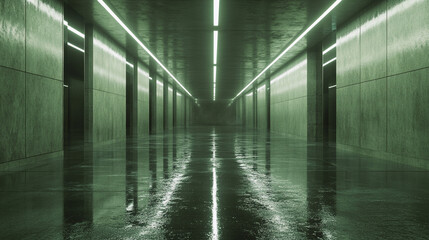 現代的な地下道