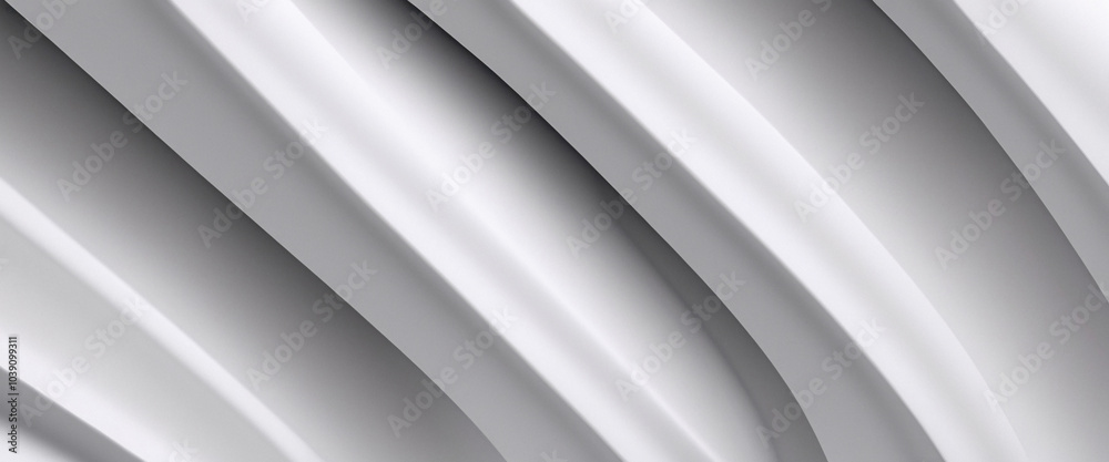 Canvas Prints abstract white curved lines background