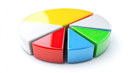 Fototapeta premium Pie Charts Business, Generative AI