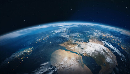 Fototapeta premium Close-Up of Earth from Space