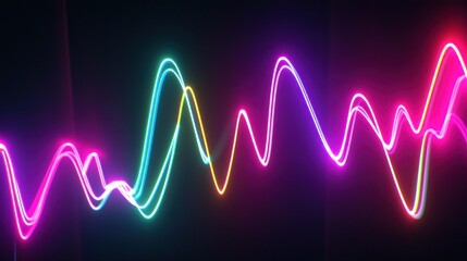 Neon Wave Lines