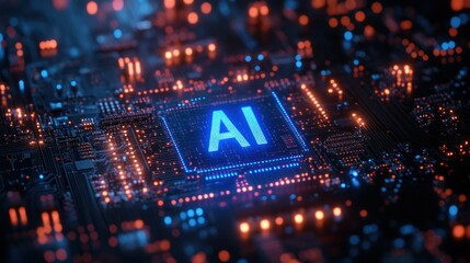 Obraz premium AI Chip - The Future of Technology