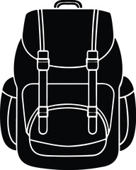 A hiking backpack made of durable leather