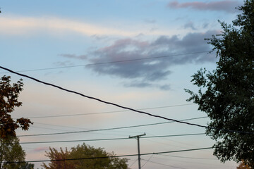 clouds over the city