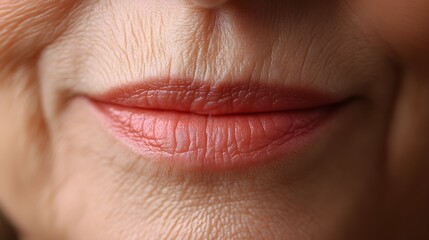 Obraz premium Transformation of a senior woman's face from sagging skin and wrinkles to smooth, plump, and youthful facial features with a radiant glow