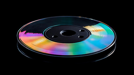Fototapeta premium Classic DVD Disc Shining Under Soft Light