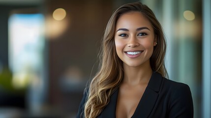 Obraz premium Portrait of beautyful and confident business woman. 