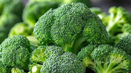Fresh green broccoli displayed for cooking and nutrition.