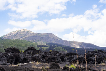 バリ島のキンタマーニにある山の景色