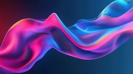 Abstract wave pattern with vibrant colors and fluid lines