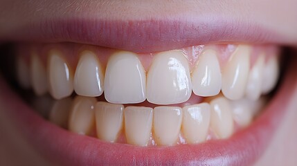 Fototapeta premium Visual post showcasing the dramatic difference of teeth before and after an in-office whitening procedure, emphasizing the immediate bright, white results