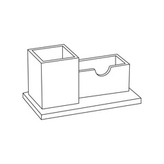 desk stationery holder design