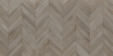 Wooden parquet floor with a herringbone pattern. The lightcolored wood planks are arranged in a V shaped, zigzag pattern. Classic design. Home decor, interior design concepts. Abstract background	