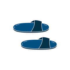Slippers icon logo design illustration template