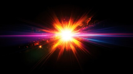 Bright Explosion in Space