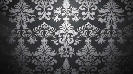 seamless grey damask wallpaper version 3