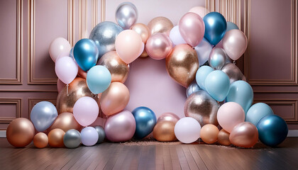 Elegant and Stylish Balloon Arrangement for Celebrations