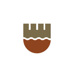 Logo fort water royal expensive and luxury design with blank background