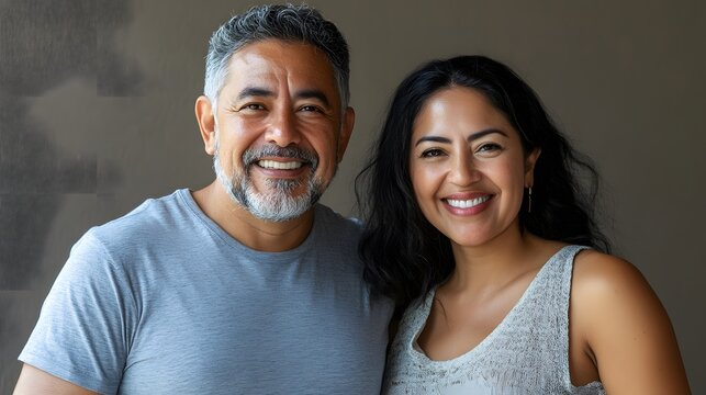 Portrait of a smiling middle-aged couple