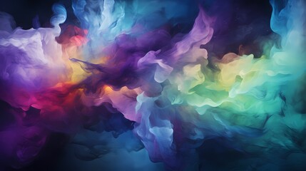 Obraz premium Digital technology colorful watercolor brushstroke illustration poster background