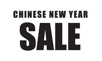 Chinese new year sale buy promotion marketing product object text font black color china asian culture asla taiwan thailand bangkok japan banner poster retail store shop holiday event traditional