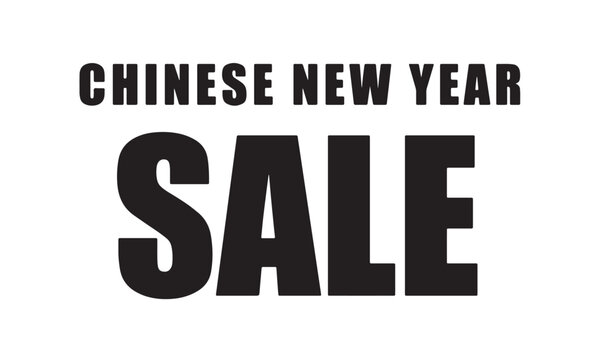 Chinese new year sale buy promotion marketing product object text font black color china asian culture asla taiwan thailand bangkok japan banner poster retail store shop holiday event traditional