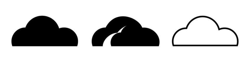 cloud icon vector design, editable cloud icon, symbol, illustration
