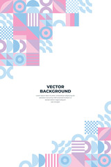 geometric shapes mosaic background