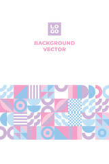 geometric shapes mosaic background