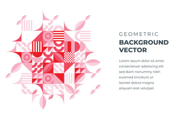 Obraz premium geometric shapes mosaic background
