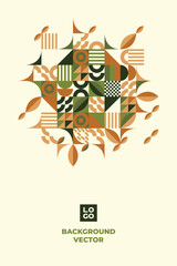 geometric shapes mosaic background